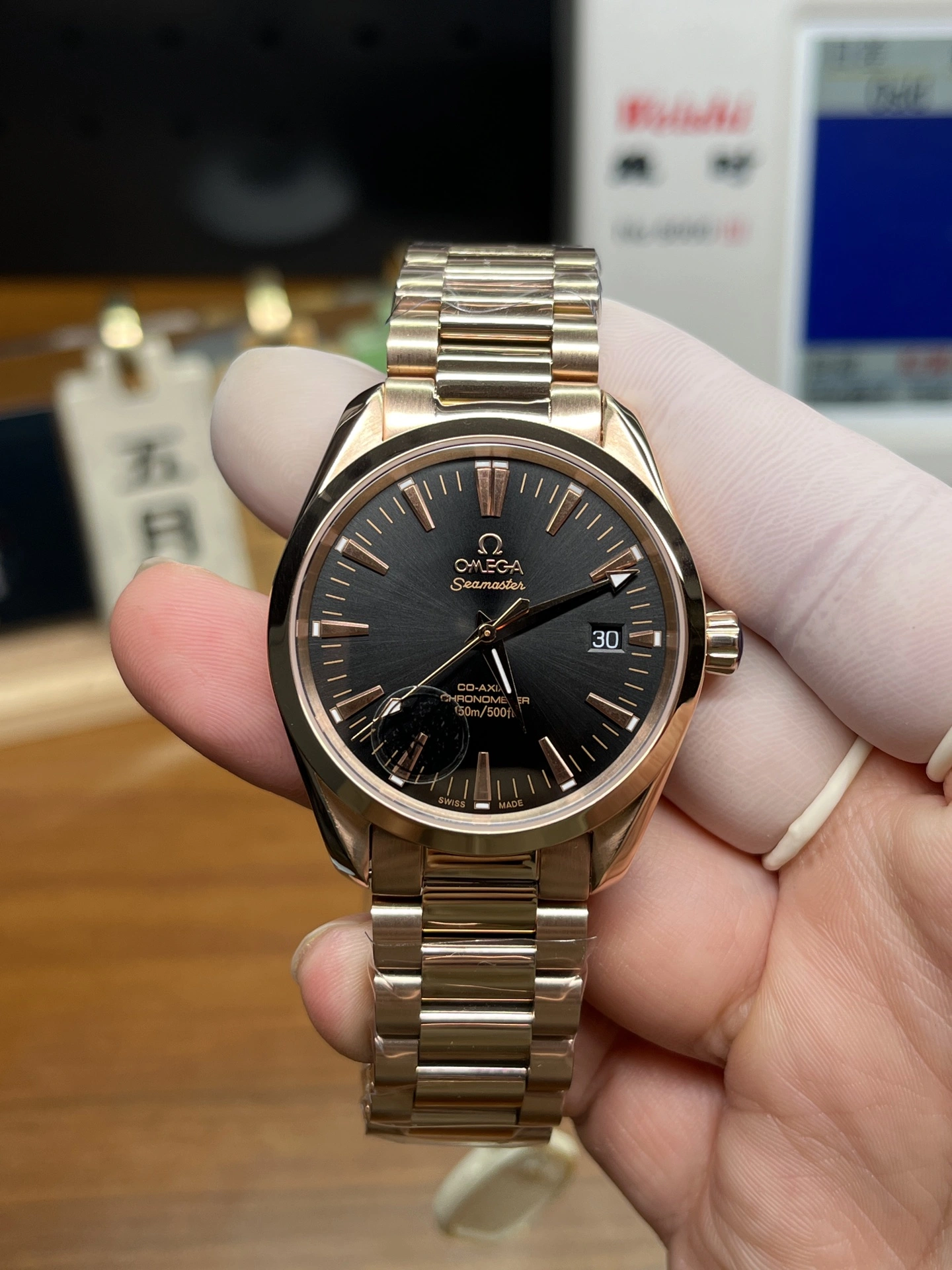 Original CBD Factory Omega Seamaster Aqua Terra 150M 41.5mm Full Red Gold Grey Dial (231.50.42.21.06.002) 1:1 Super Clone – DD8500 Movement 215